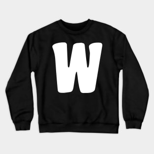 Letter W Crewneck Sweatshirt